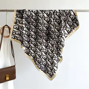 Fine Flicker|70cm silk scarf, professional small square scarf, high-end sense neckerchief, versatile for spring and summer,A thoughtful, elegant gift for colleagues, friends, or loved ones on birthdays, anniversaries, or holidays|gift box|gift bag