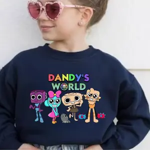 Youth & Adult Dandy's World Youth Sweatshirt – Roblox Gamer Hoodie for Kids, Fun Gift Idea, Colorful Design, Unisex Gaming Apparel