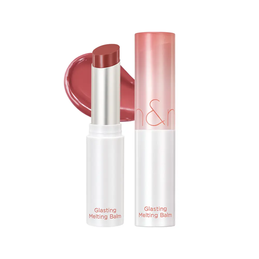 rom&nd Glasting Melting Balm (3.5g, 10g Options) - c&c international co. Vegan Lip Color, Plant-Based Hydrating Moisturizer, Lip Care, Glossy Finish, 11 Buffy Coral & 03 Sorbet Balm Shades, Suitable for All Skin Types, Hydrate, Moisture