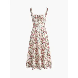 Rosebud Floral Midi Sundress