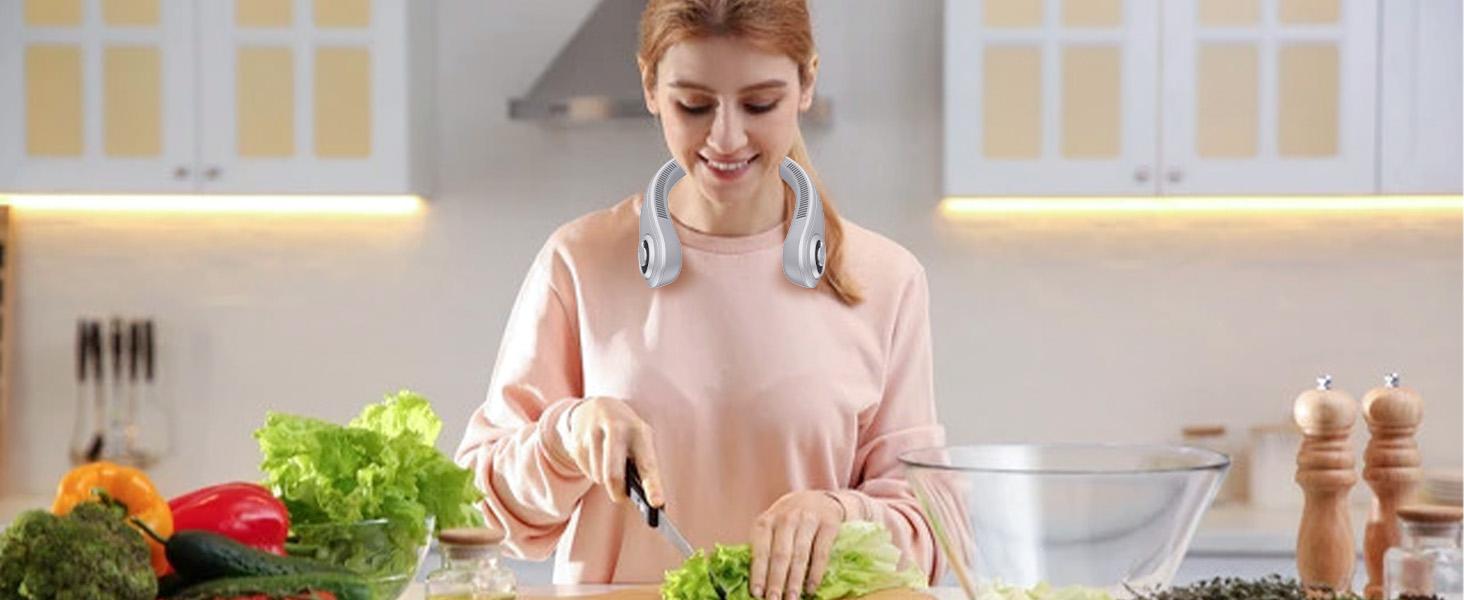 BEYYON Ergonomic Bladeless Neck Fan with Neck Support, 5-Speed Rechargeable, 15H Long Lasting, Ultra Quiet Rechargeable Cooling Fan for Travel, Outdoor, Hot Flashes, Golf, Office BEYYON Ergonomic Bladeless Neck Fan with Neck Support, 5-Speed Rechargeable, 15H Long Lasting, Ultra Quiet Rechargeable Cooling Fan for Travel, Outdoor, Hot Flashes, Golf, Office