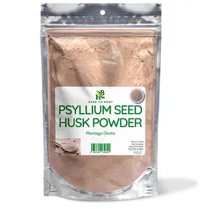 Herb To Body Psyllium Seed Husk Powder | Plantago Ovata | Wildcrafted | 4oz