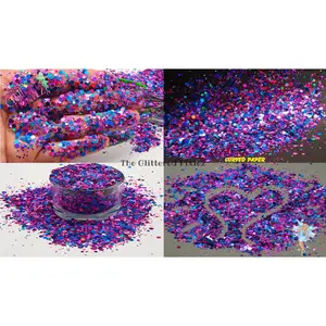 COSMIC BERRY Dottie holographic glitter mix Loose Glitter for Nail art Hair Face Fun Body Tumblers Craft supply Resin supply Freshie Glitter