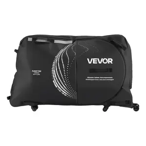 VEVOR Bike Travel Bag, Transport Universal Bicycle Storage Case Bag with TSA Lock, Support Plates, Protection and Fork Mount Stabilisation, Bicycle Case Max. Wheelbase 51 in for Airplane, Outdoor Use