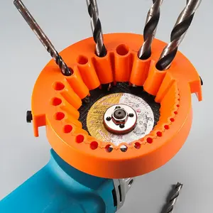 Drill repair tool, drill sharpener, electric drill sharpener attachment, grinder accessories, 125mm angle sharpener attachment, plastic material, no power supply, used drill sharpener, suitable for multiple drill models