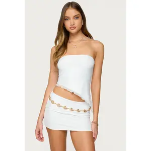 Vivi Mesh Asymmetric Tube Top