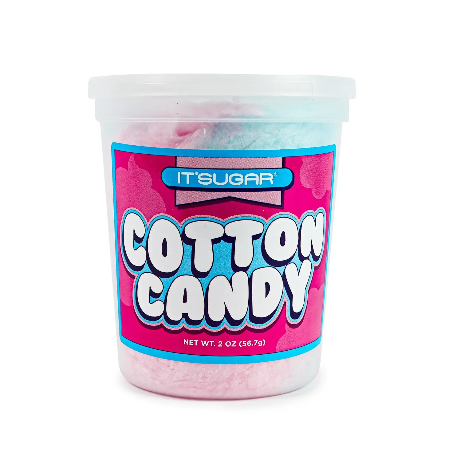 IT'SUGAR Pink & Blue Fluffy Cotton Candy - Dreamy Snacks, Anytime Treat for All Ages