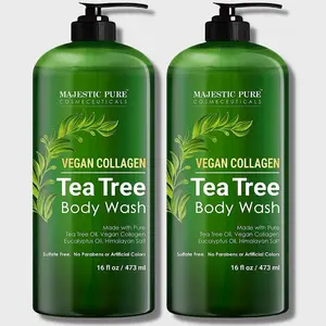 Vegan Collagen Tea Tree Body Wash | 16 fl oz - Pack of 2