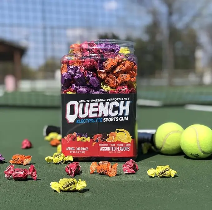 Mueller Quench Gum, Tub-O-Quench, Assorted Gum Flavors, 300 Count
