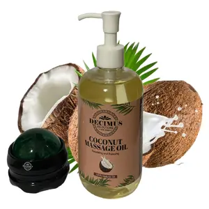 Decimus Selections EST. 2023 Coconut Massage Oil and Massage Roller Ball