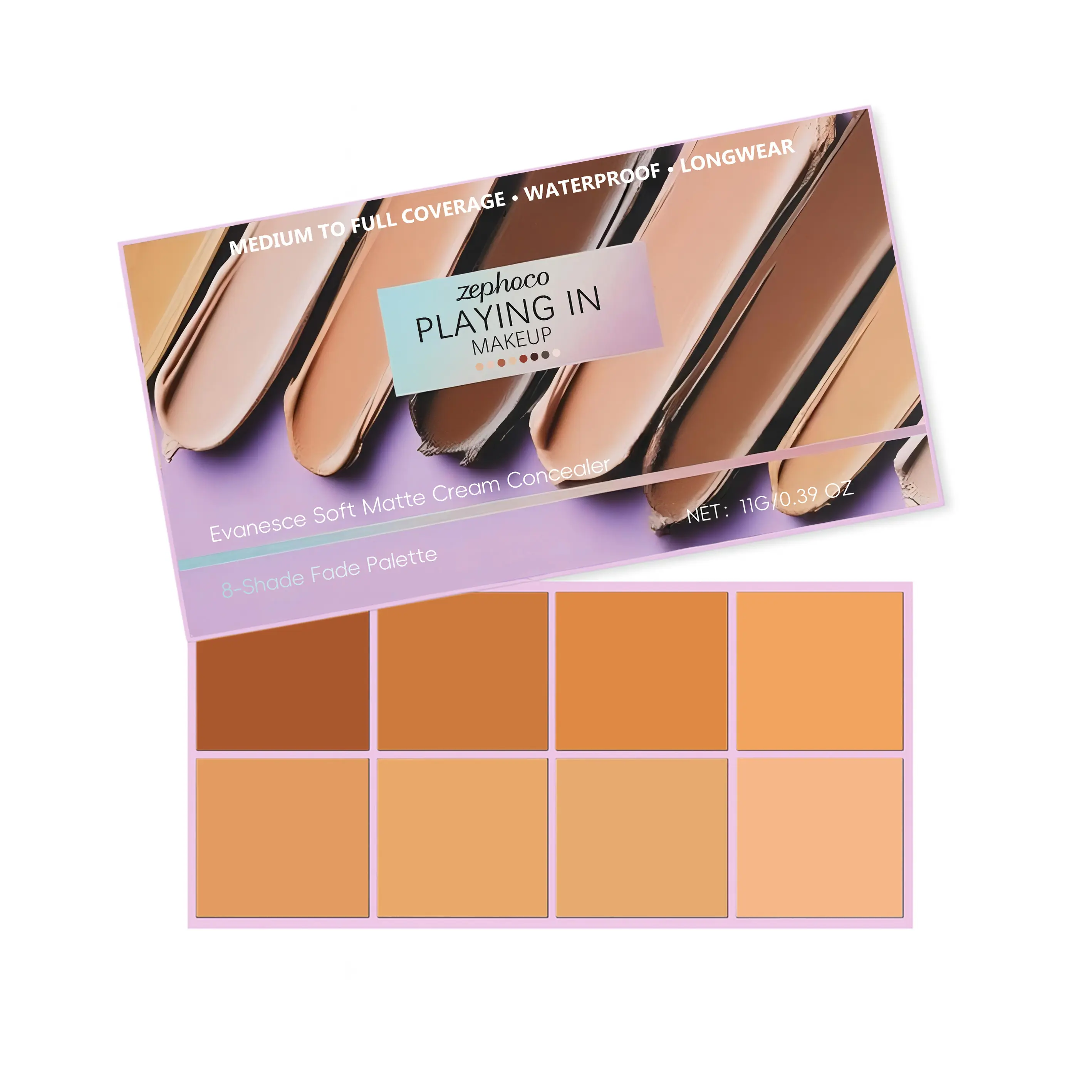 Medium-Tone Soft Fog Gradient  Full Coverage   Concealer - Natural, Thin, Transparent Makeup Effect, Multi-Use Concealer and Foundation,  flawless filter color, hd skin