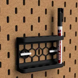 Tool&pen Organizer for SKADIS Pegboard - Desktop Storage for Pens, Markers, Screwdrivers & Small Tools, Space-Saving Workspace Organizer for Tidy Home Office/Craft Room, Easy Access & Install Tool H