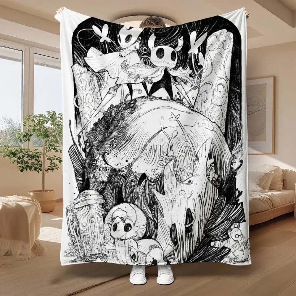 DIY Customized Colorable Flannel Blanket-Shawl, Durable Fading-Proof All-Seasons Air-Conditioning Textile, Christmas Gifts for Children, Creative Look Room Decor for Indoor Use