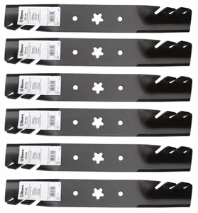 6 Toothed Mulching Blades fit Replacement for Husqvarna 532173920 AYP 539107519 Craftsman 24679