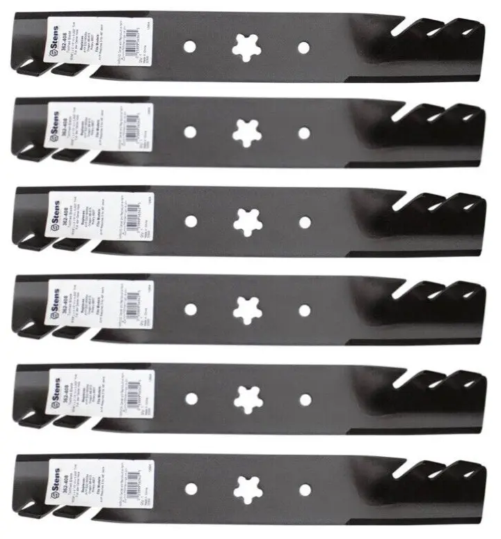 6 Toothed Mulching Blades fit Replacement for Husqvarna 532173920 AYP 539107519 Craftsman 24679