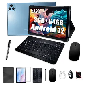 10.1 Inch Android Portable Tablet PC, 1tb Expandable Battery, Touchscreen Display, 5g WiFi Wireless Connection, Includes Keyboard & Pen,Mouse + Headphone All-in-One Work and Entertainment Set, New Year, Birthday, Christmas Gift