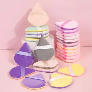 Mixed Color Triangle Powder Puff, 24pcs/set Soft Velvet Blender Puff for Liquid Foundation Cream Loose Powder, Cosmetics Blending Makeup Tool for Beauty, Blending Beauty Sponge