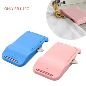 Magnetic Sewing Machine Sleeve Tool – 4-in-1 Edge Guide with Seam Ripper & Ruler Scale for Cuffs Plackets Topstitching, ABS Seam Guide for Beginners