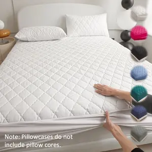 2pcs/3pcs Waterproof Mattress Protector set, Fitted Sheet & Bed Cover with Deep Pocket, Soft Quiet Breathable Stain-Proof, Machine Washable Pillowcases, for Bedroom Dorm Kids Pets Elderly Hotel, Breathable Mattress Pad, Waterproof Bed Pads