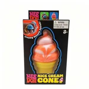 Nice Cream Cone Squishy – Ice Cream Fidget Toy, Stress Relief Sensory Play