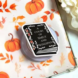 ACOTAR A Court of Smut and Wingspan Phone Grip, Funny Fantasy Romance Bookish Griptok, Cute Night Court Bat Wings Holder, Gift for Her