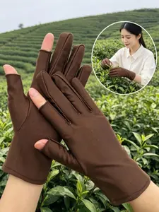 Summer Ice Silk Half-Finger Gloves, UV Protection, Breathable, Cool, Unisex, Ideal for Cycling, Hiking, Writing, Outdoor Activities, Outdoor Activity Gloves