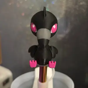 Flamingo straw topper