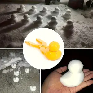 Duck Shape Plastic Art Tool, Outdoor Winter Activities, Snowball Christmas Tree Decoration, Suitable for Outdoor Use
