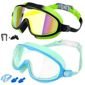 2 Pack Kids' Anti - Fog Swim Goggles: Clear Vision for Endless Swimming Fun!