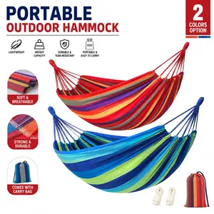 Portable Outdoor Hammock, Lightweight Camping Hammock for Garden Backyard Beach Travel
