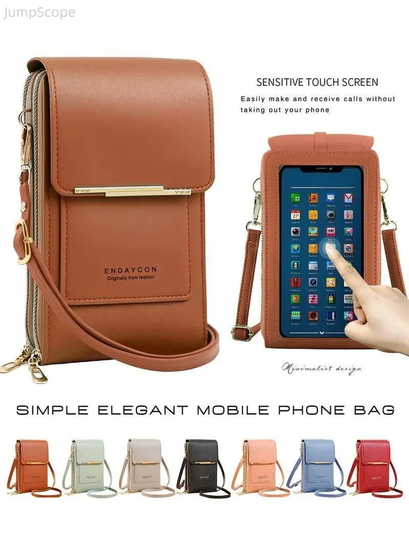 Crossbody Bag for Women, Boho Chic Faux Leather Touch Screen Phone Purse with Adjustable Strap, Waterproof & Multi-Card Slot, Bohemian Crossbody Purse, Faux Leather Crossbody