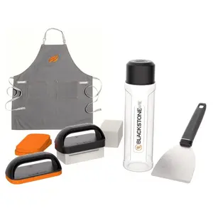 Blackstone 8113272 Griddle Cleaning Utensil Set, Essential Barbecue Kitchenware Tool Kit for Griddle Maintenance
