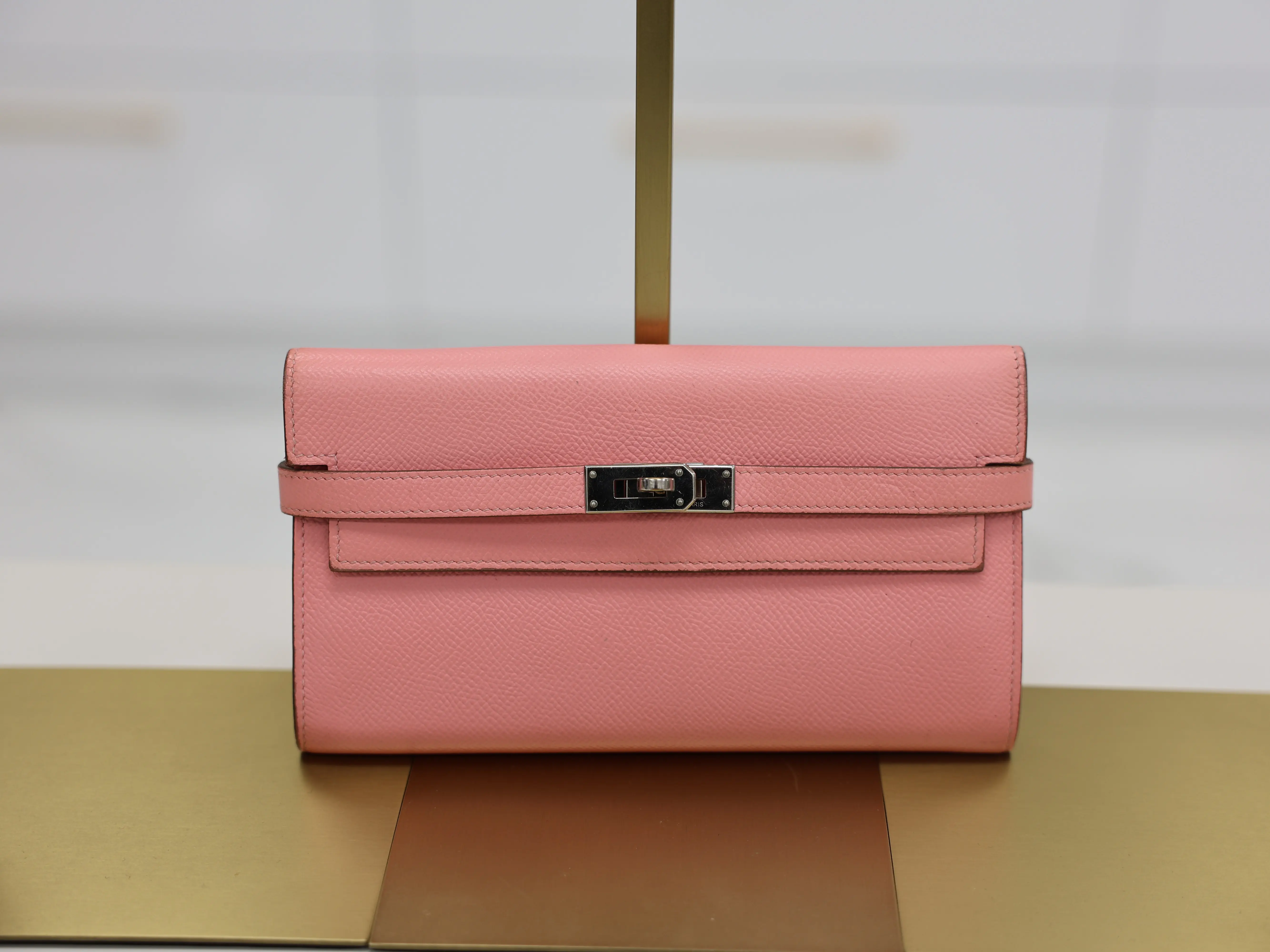 Pre-owned HERMÈS Epsom Leather Clutches & Wristlets Hermes Kelly Wallet