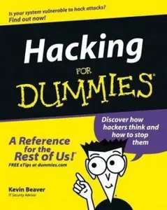 USED-Hacking For Dummies by Kevin Beaver (Paperback)