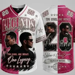 26 Legends Raymond Brown Football Jersey Shirt – R&B Tour Hip Hop Graphic Tee, Unisex Streetwear Fan Jersey