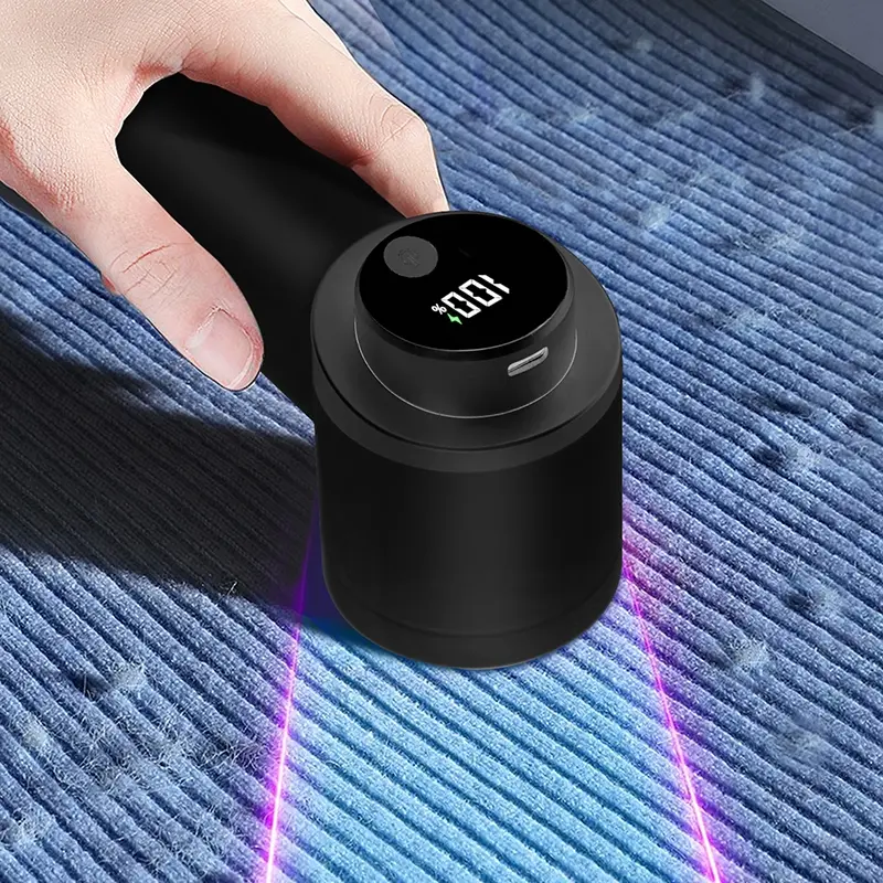 Rechargeable Household Fabric Shaver, Lint Shaver for Clothing, Reusable Lint Remover, Lint Remover Tool, Lint Cleaner with 3 Speeds & 6 Blade Design, Portable Electric Sweeper for Clothes, Furniture, Sofa, Blankets