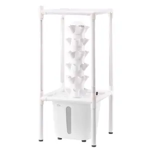VEVOR Hydroponic Growing System with Grow Light 30 Pods Indoor Hydroponic Tower Garden