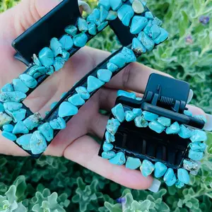 Turquoise claw hair clip