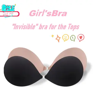 Girl'sBra Boutique Summer Outfit Invisible Push Up Adhesive Bra  for Women - Seamless Strapless Sticky Bra, Reusable, Ideal for Backless Dresses, Gift for Her
