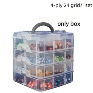 This large, transparent, Clear storage box with a lid and handle is perfect for storing hair accessories, jewelry, cosmetics, handicrafts, hardware, small parts, beads, nails, and screws. It's also an ideal gift for craft enthusiasts.