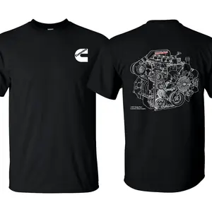 Cummins Engine Unisex T-shirt , Premium quality Organic 100% Cotton Mens Solid T-shirts, Regular Fit Size S - 5XL, Make in USA.