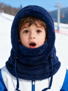 Winter Kids Balaclava Neck Warmer Hat, Soft Fleece Windproof Thermal Full Face Mask, Ideal for 3-10 Years, Outdoor Activities & Daily Use