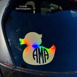 Duck Custom Monogram Decal Jeep Sticker Intitals Sticker for Car, Glass Doors, and Walls - Different Sizes Available - Multiple Colors Available - Easy Installation