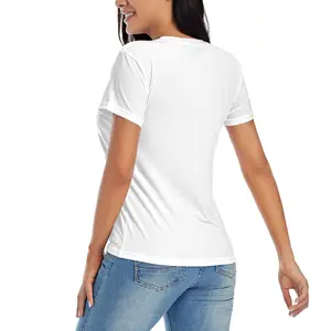 180g  Women's Pure Cotton Round Neck Short-Sleeved Heat-Transfer Print T-Shirt sales promotion