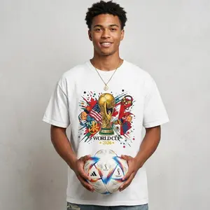 Comfort Colors Soccer 2026 Trophy Shirt – USA Canada Mexico Football Fan Tee, Colorful Game Day Graphic T-Shirt, Unisex Sports Gift for Men Women