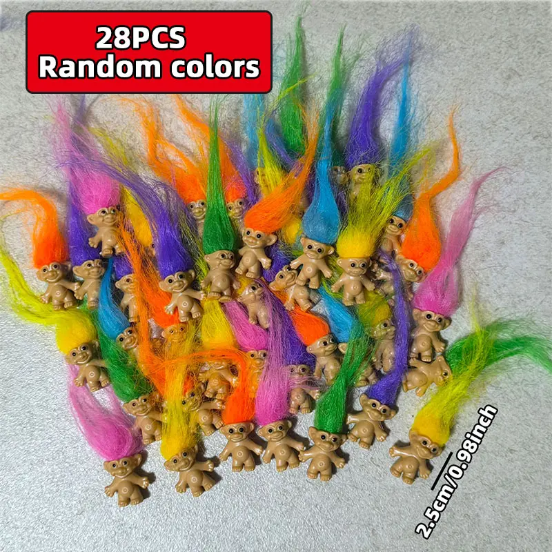 10/20/28Pcs Vintage Lucky Doll Action Figures Figurines Combo Toyset, 10/20/28 Pcs, Perfect for School Projects, Handmade Crafts, Party Gifts, Christmas, Halloween, Birthdays