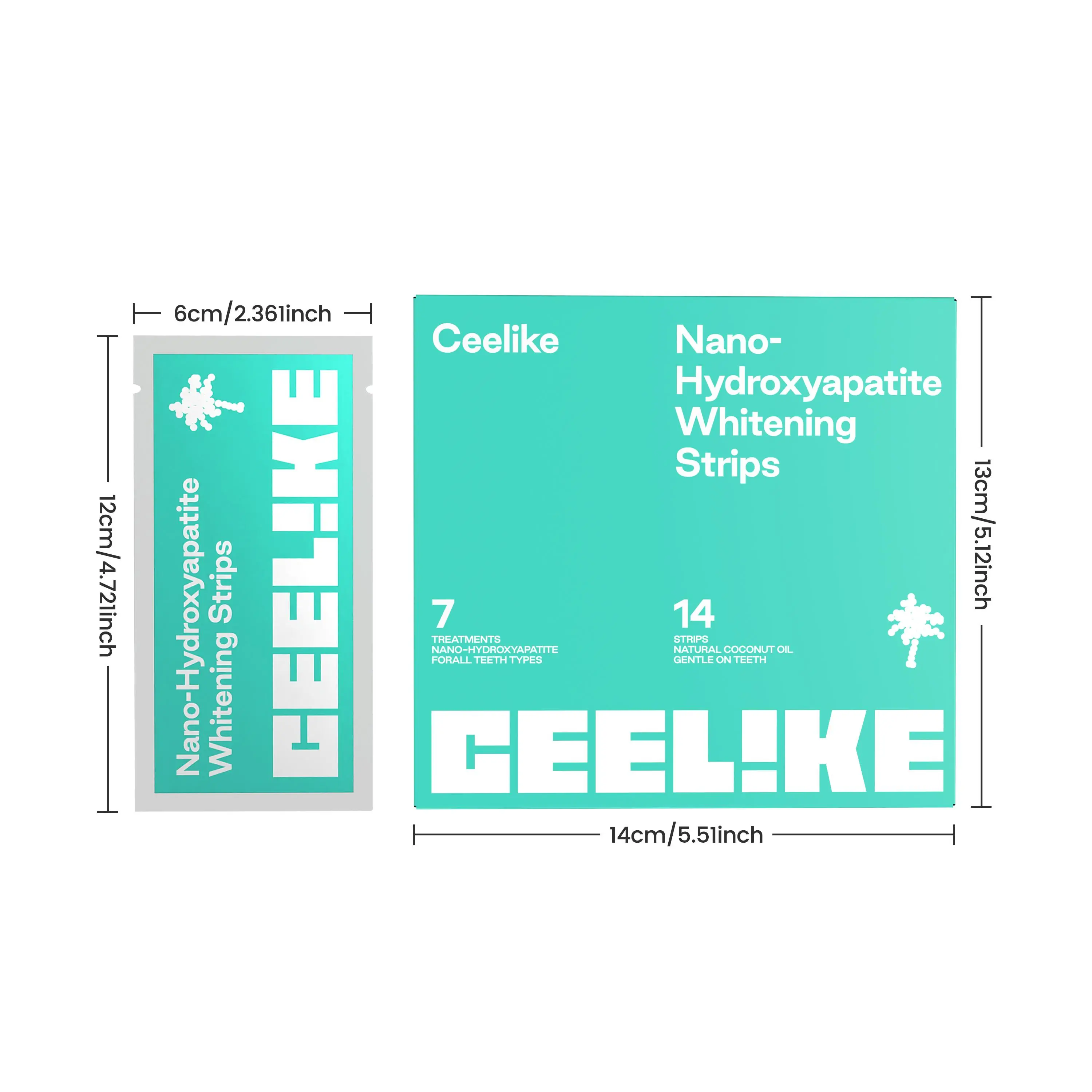 Ceelike 7-Day Teeth Strips | Removes Stains & Protects Enamel | Enhances Natural Shine |Balances Oral Health