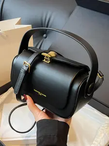 Women's Elegant Solid Color Handbag, Elegant Commuter Bag, Fashionable Retro Shoulder Bag for Daily Use, Casual Trendy Versatile High-quality Bag, Everyday Bags