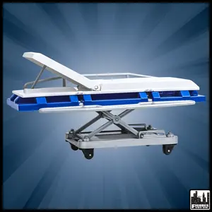 Blue and White Deluxe Moving Stretcher for WWE & AEW Wrestling Action Figures