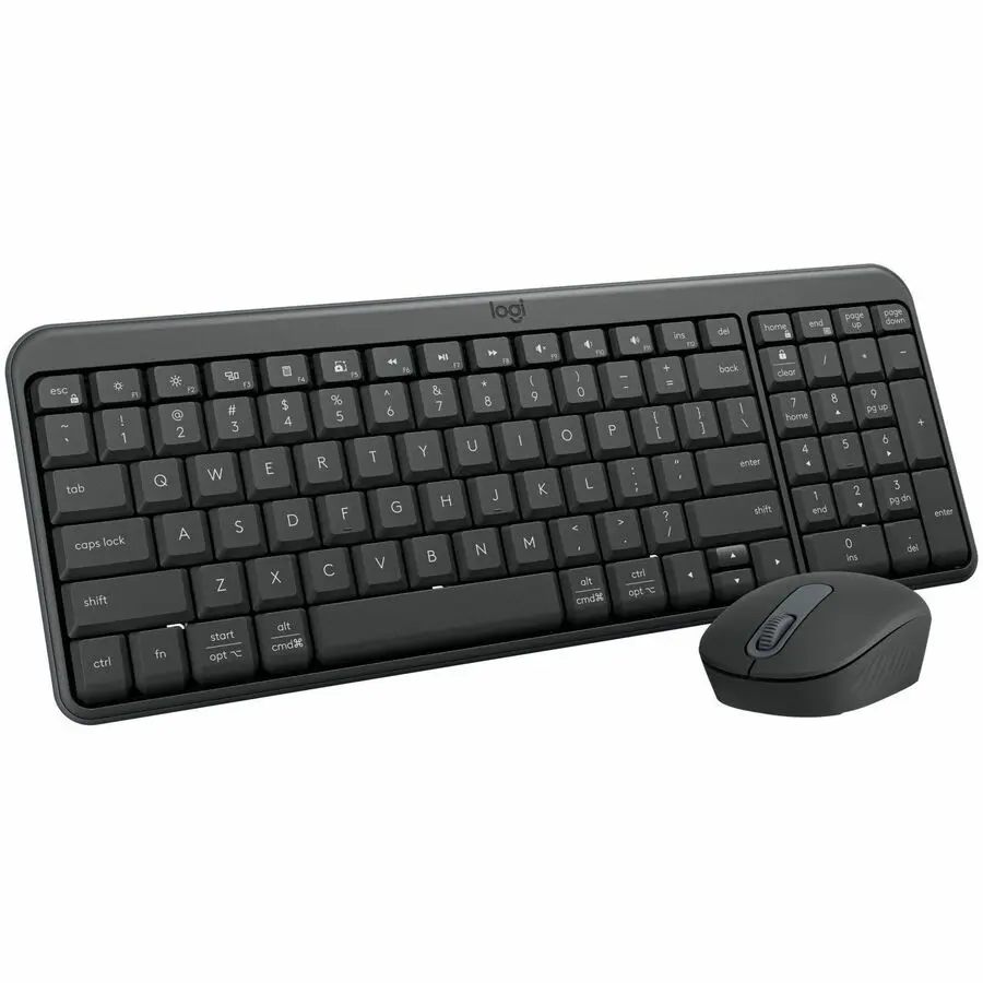 Logitech MK250 Bluetooth Wireless Mouse and Keyboard Combo: Fast & Easy Connectivity Compact Wireless Keyboard Ambidextrous Mouse Graphite